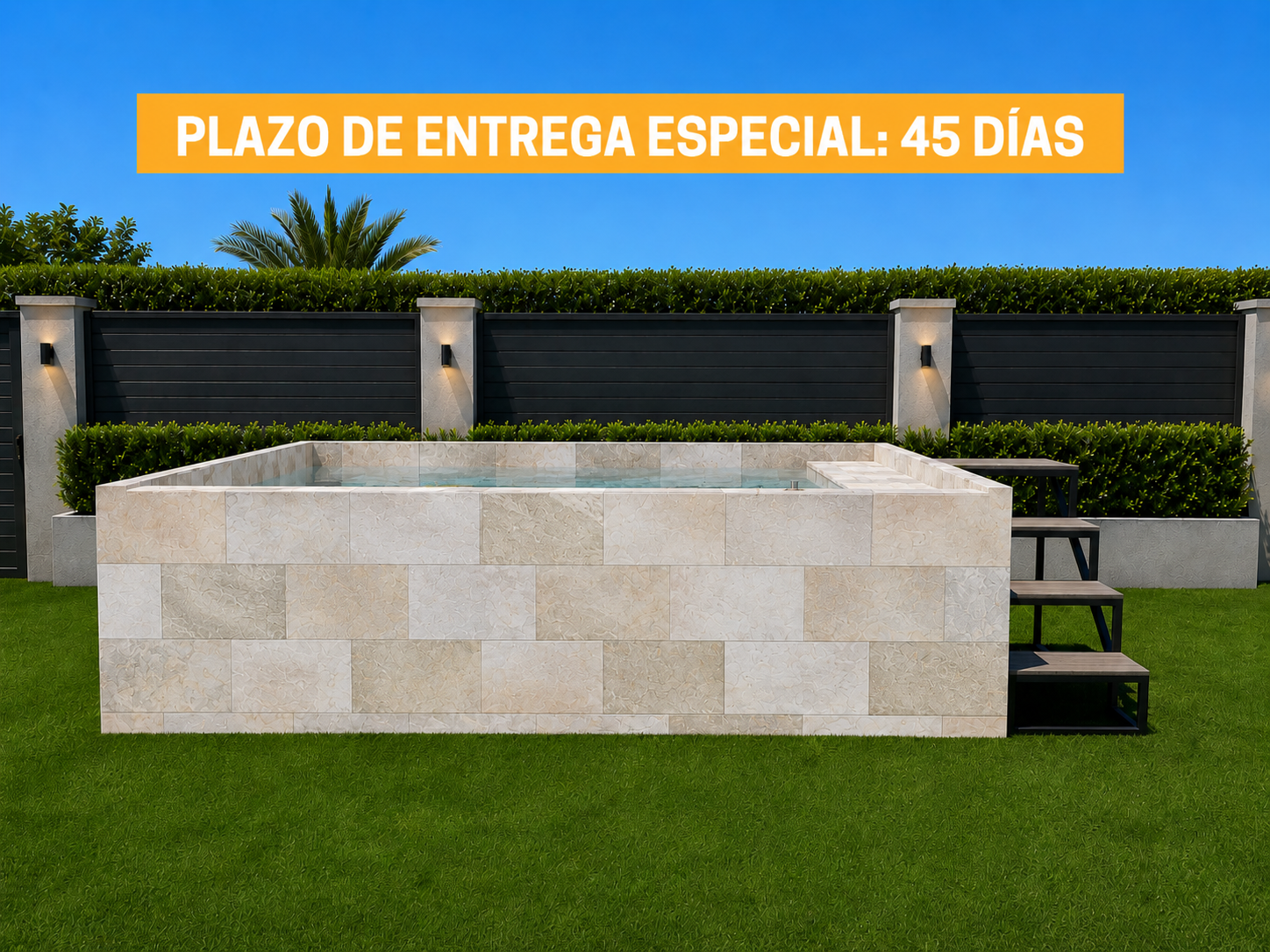 Piscina Elevada SOLPOOL 3,80 x 2,20x1,12 m (SOL)