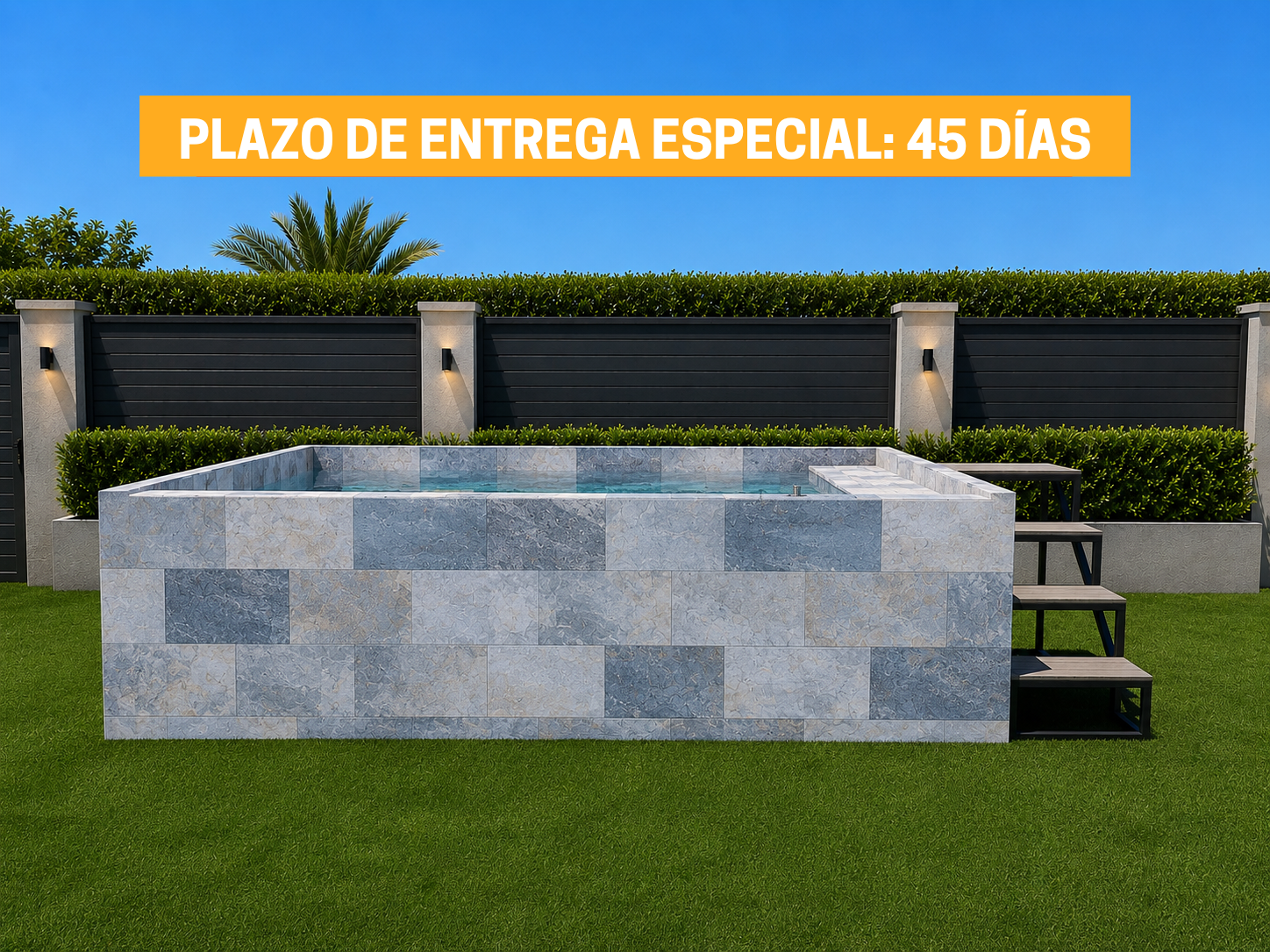 Piscina Elevada SOLPOOL 3,80 x 2,20x1,12 m (SOL)