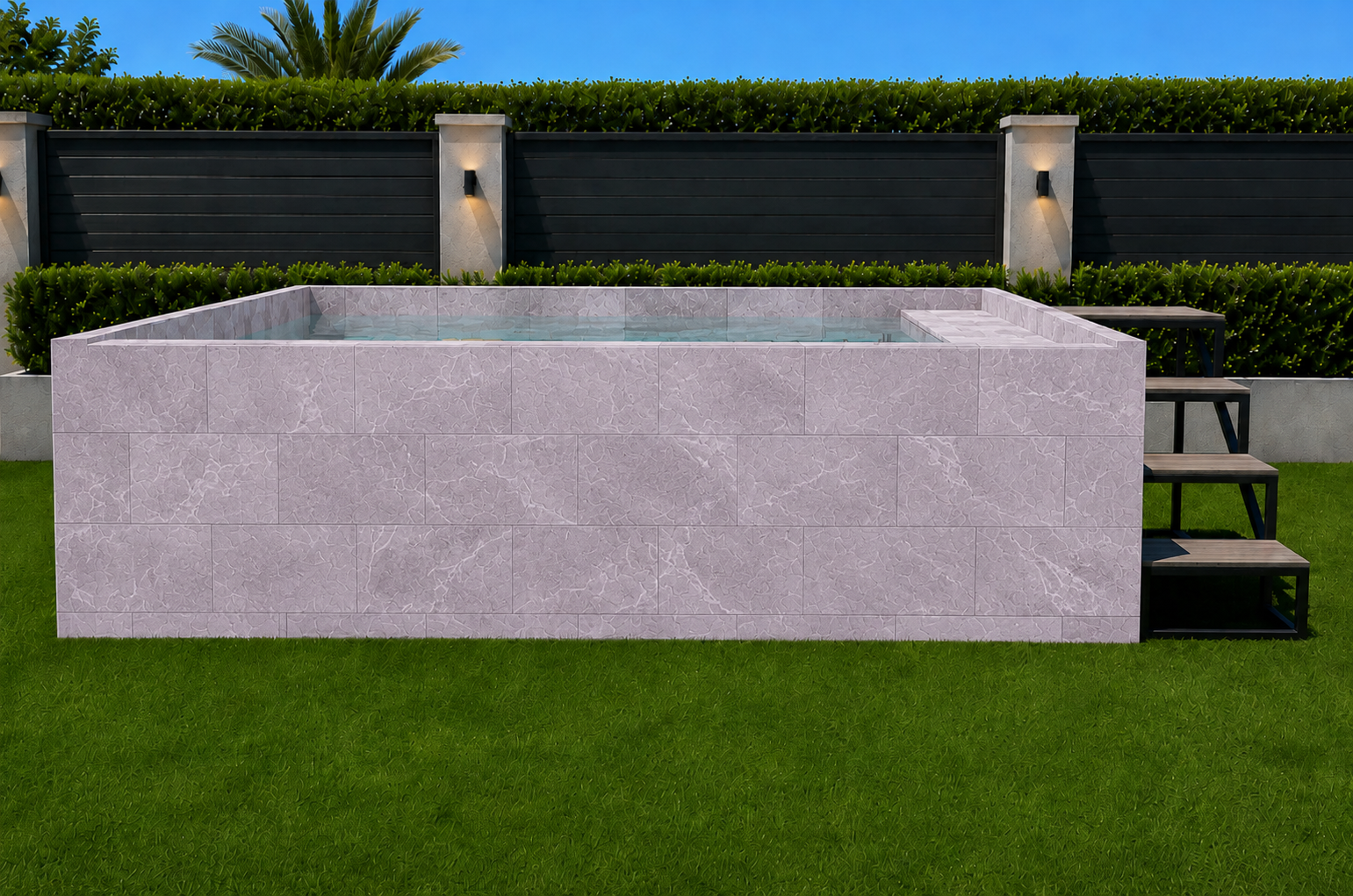 Piscina Elevada SOLPOOL 3,80 x 2,20x1,12 m (9SOL DH)