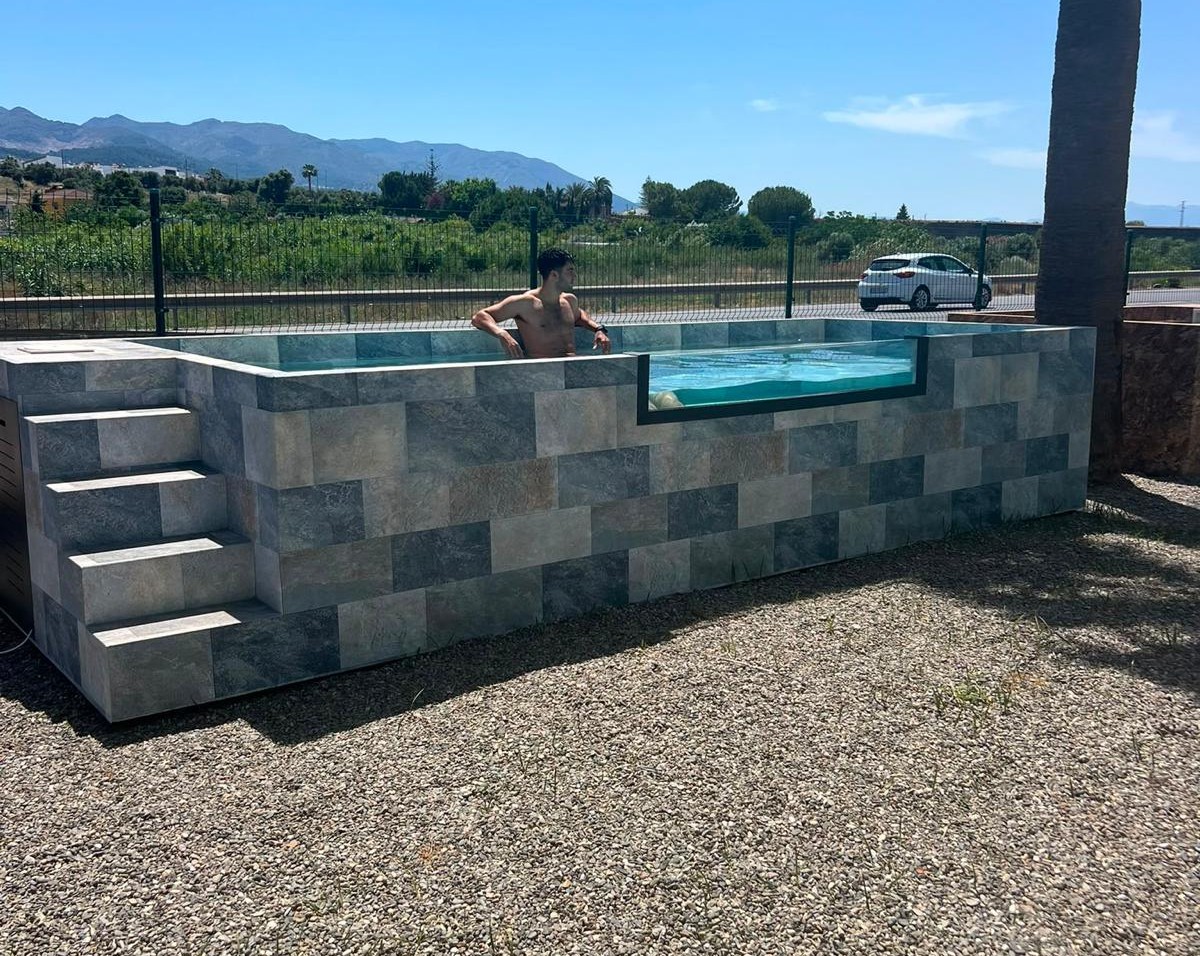 Piscina de patio MIAMI 5,90 x 2,20x1,12 m (1105/SL)